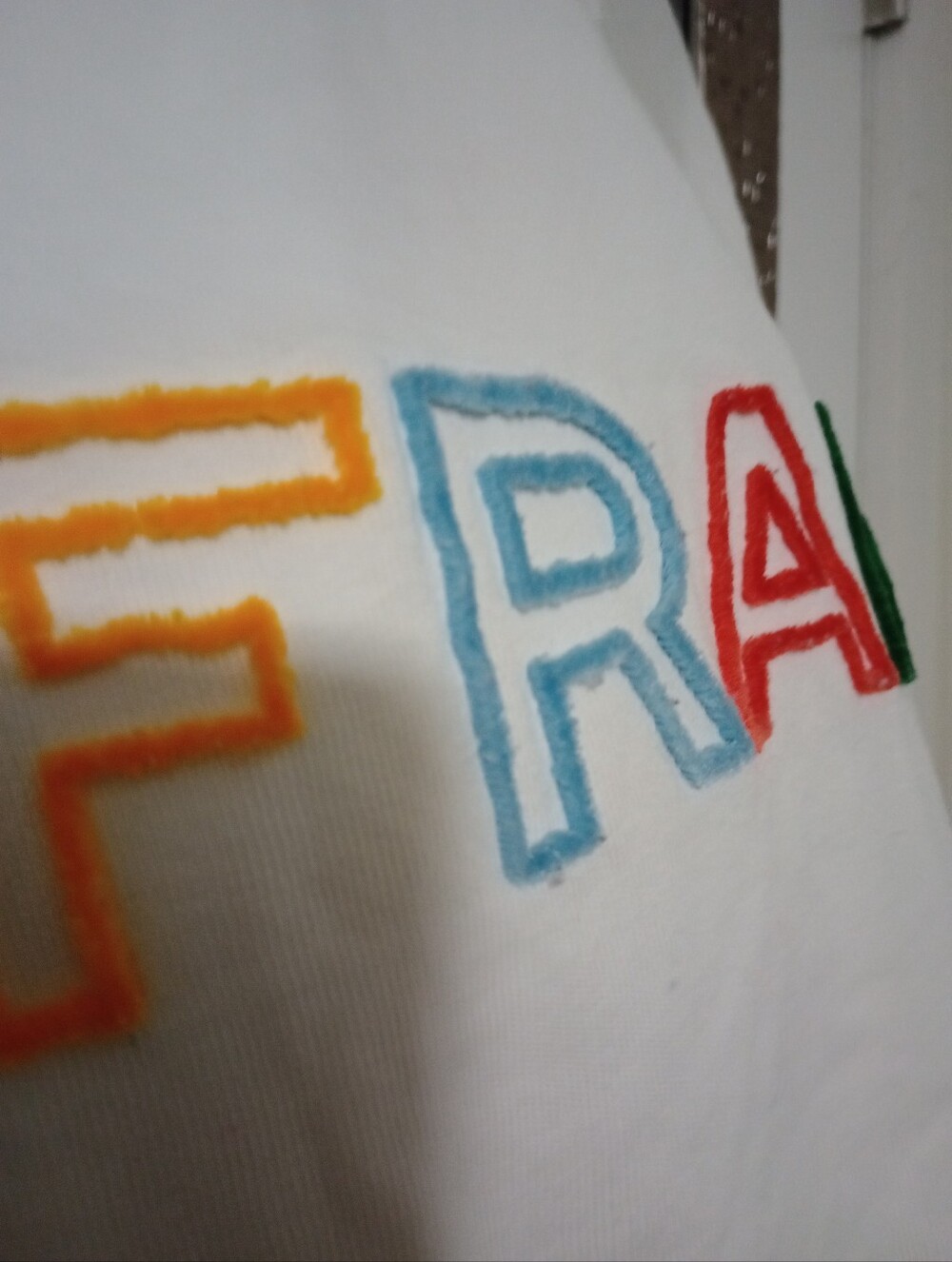 Frame Fuzzy Color Logo Crewneck Sweatshirt - Picture 4 of 7